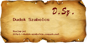 Dudok Szabolcs névjegykártya